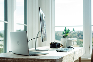 image of a computer monitor on a desk